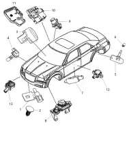 SENSOR HUMIDITY 55111 389AB CHRYSLER