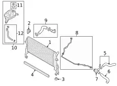 Hose - radiator inlet 25411J9000 HYUNDAI
