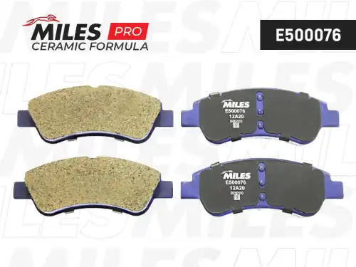 Тормозные колодки дисковые передняя ось MILES E500076