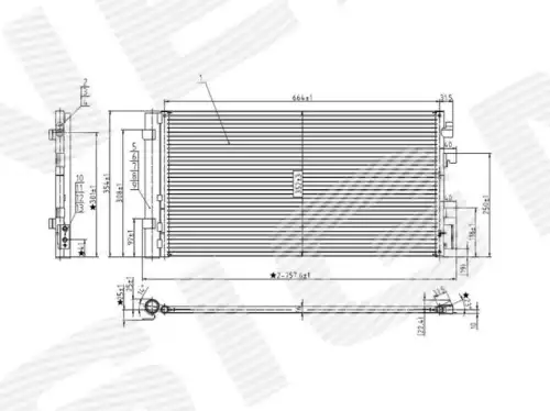 Радиатор кондиционера (конденсатор) SIGNEDA RC940259