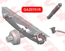 Сайлентблок рессоры GAZ0701R VTR