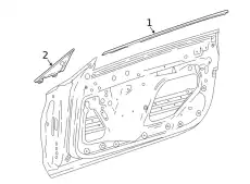 Уплотнитель двери MB A257725100064