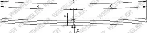Рессора подвески WEWELER A124T154ZA70