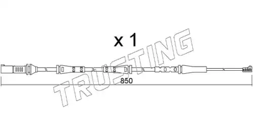 Датчик тормозных колодок TRUSTING SU.374