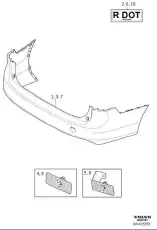 BUMPER COVER 40005394 VOLVO