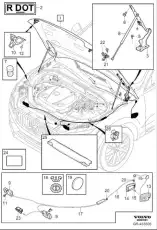 GAS SPRING 32318591 VOLVO