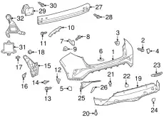 ARM SUB-ASSY, RR BUM 52016F4012 TOYOTA / LEXUS