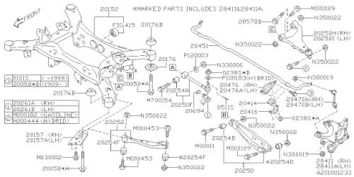 БОЛТ 20058FL000 SUBARU