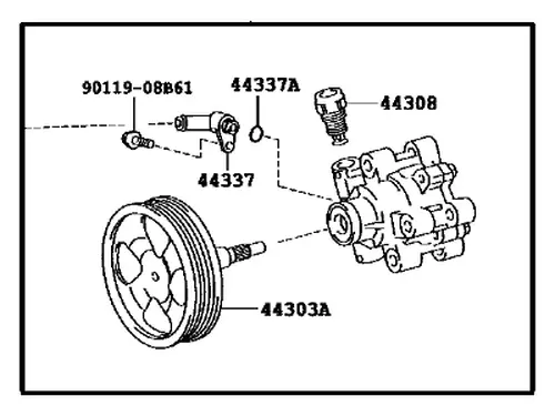 PUMP ASSY, VANE 4431060631 TOYOTA / LEXUS