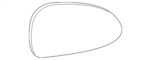 Стекло зеркала 99173103503 PORSCHE