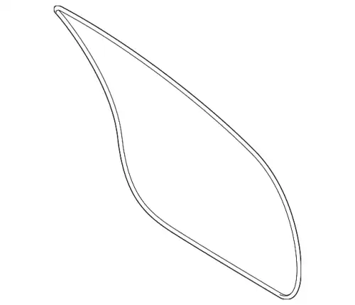 Уплотнитель двери PORSCHE 971837911A