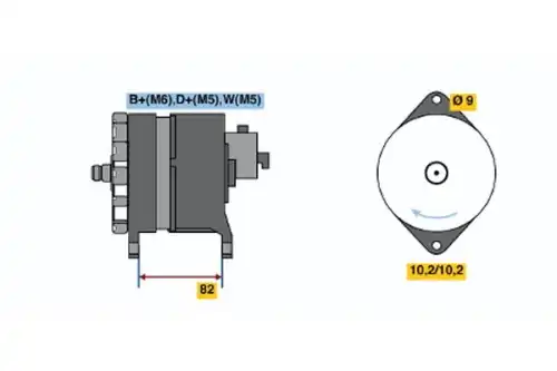 ШЛАНГ ТОРМОЗНОЙ ПЕРЕДНИЙ ЛЕВЫЙ 1987481B28 BOSCH