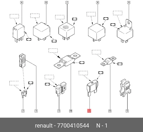 ПРЕДОХРАНИТЕЛЬ 80А 7700410544 RENAULT