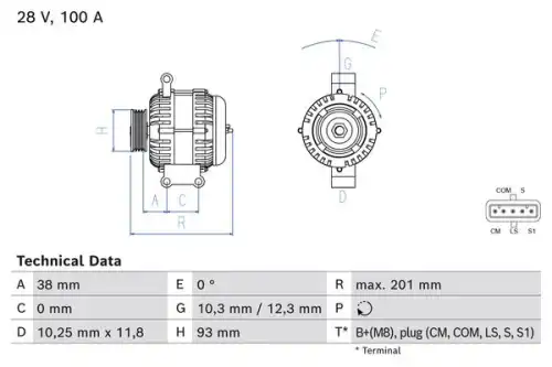Генератор BOSCH 0 986 084 290