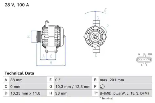 Генератор BOSCH 0 986 084 520
