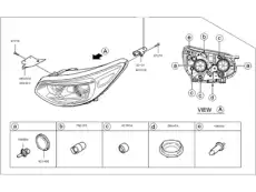 Фонарь габаритный KIA 92102E40201D