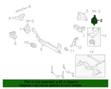 Опора двигателя левая 8E0199379AQ VAG