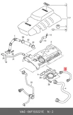 VAG,Шланг для удаления воздуха 06F 103 221 E