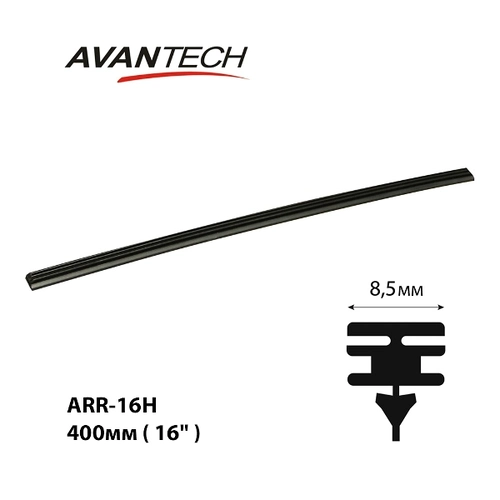 ARR-16H Резинка щетки стеклоочистителя мм AVANTECH