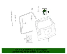 HINGE,L/GATE(INCLS 2) 15922927 GMC
