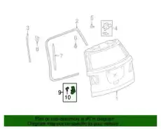 BRACKET,L/GATE STRUT(L/GATE SI)(INCLS 6) 15258736 GMC