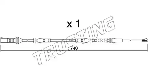 Датчик тормозных колодок TRUSTING SU.362