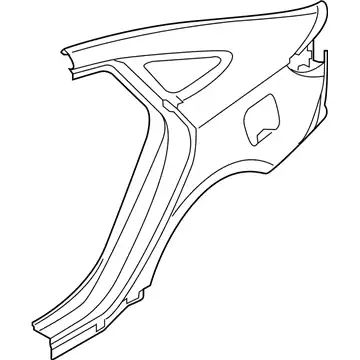 Panel assy - quarter outer, lh 71503C1C00 HYUNDAI