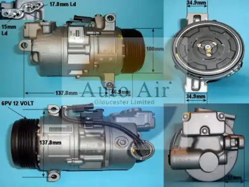Компрессор, кондиционер \BMW E87/E90/E91 2.0 Di 08/04> 140029R GLOUCESTER