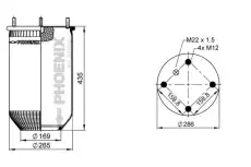 ПНЕВМОПОДУШКА ПОДВЕСКИ 1 D 28 A-5 NP PHOENIX