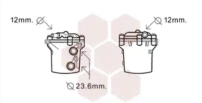 Масляный радиатор VAN WEZEL 30 00 3541