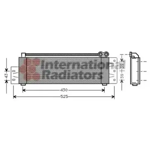 Масляный радиатор VAN WEZEL 43 00 3207