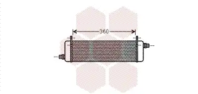 Масляный радиатор VAN WEZEL 43 00 3464