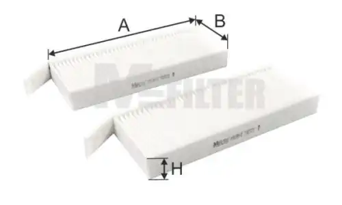 Салонный фильтр MFILTER K 9199-2