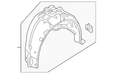 Подкрылок HONDA 74552TEAT00
