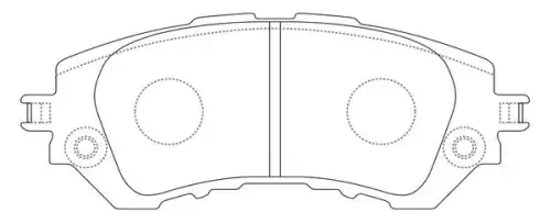 Тормозные колодки дисковые FIT FP1950