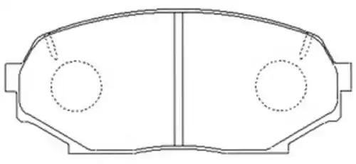 Тормозные колодки дисковые FIT FP0457