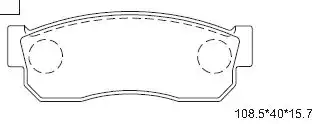 Тормозные колодки дисковые ASIMCO KD3771