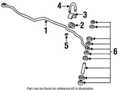 INSULATOR,FRT STAB SHF(26MM) 22566675 CHEVROLET