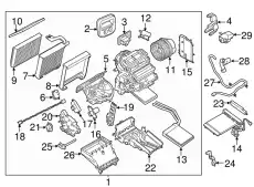 Вентилятор отопителя FORD MM1162