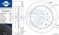 Тормозной диск ROTINGER RT 21344-GL T5