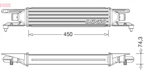 Интеркулер DENSO DIT01007