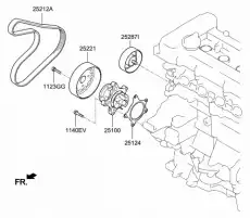 Насос системы охлаждения (помпа) HYUNDAI / KIA 252212B700