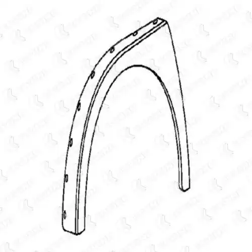 FRONT MUDGUARD LH 645/201 COVIND