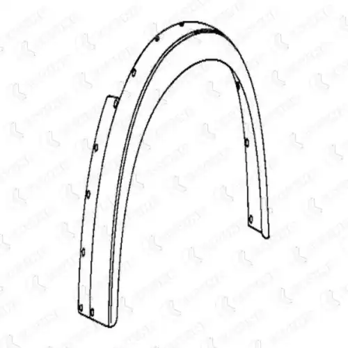 SERIES 1 FRONT MUDGUARD 684/201 COVIND