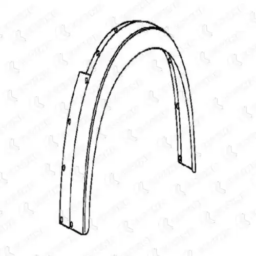 FRONT MUDGUARD LH 691/201 COVIND