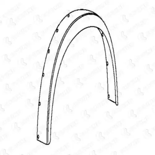 SERIES 2 FRONT MUDGUARD 684/204 COVIND