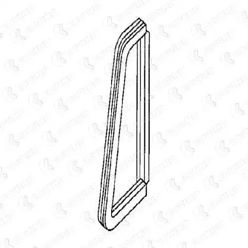 DEFLECT.FLAP WEATHER STRIP LH 190/18 COVIND