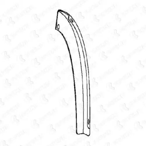 REAR HALF MUDGUARD LH 190/205 COVIND