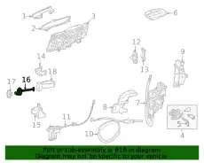 Ограничитель открывания двери авто MB 223 720 00 01