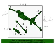 Рулевая рейка MB 463 460 32 01